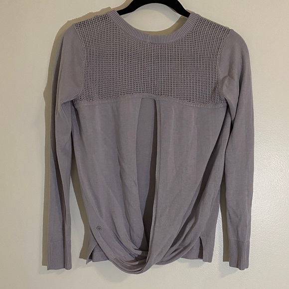 Lululemon Back to Balance Long Sleeve Sweater Light Purple - Picture 1 of 6